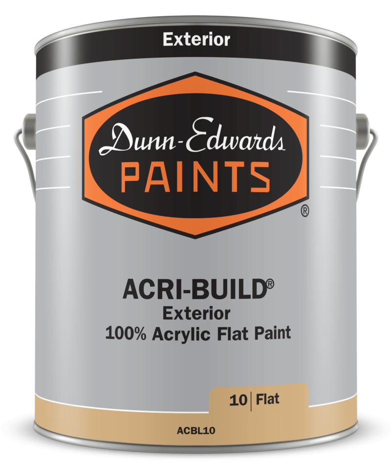 ACRI-BUILD Exterior 100% Acrylic Flat Paint Can