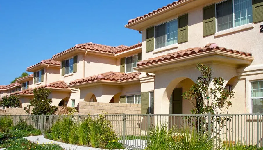 Beige stucco house