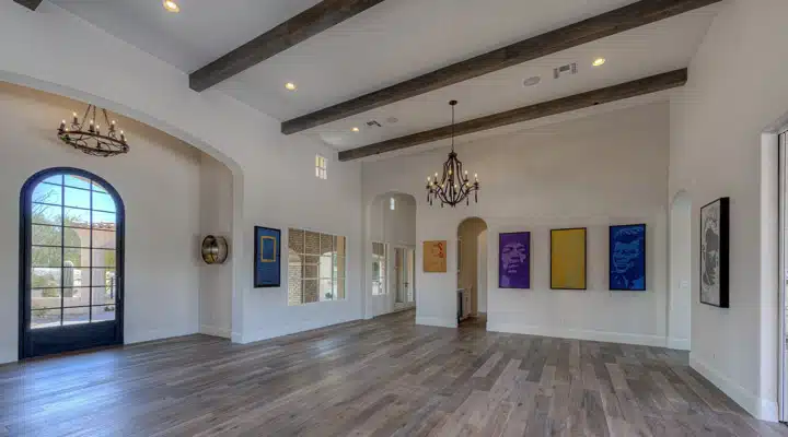 Foyer and dining room
