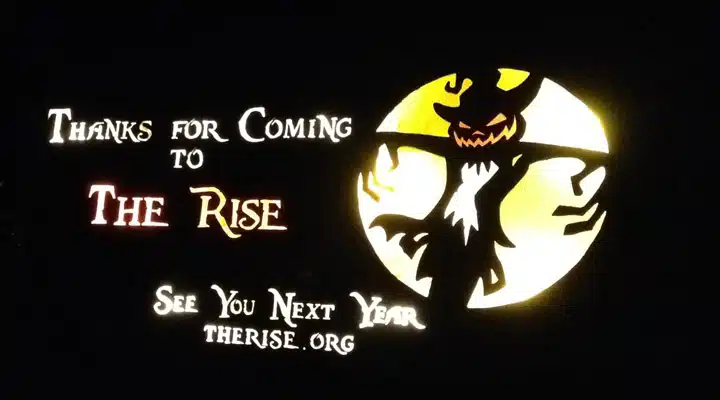 A close up of a sign