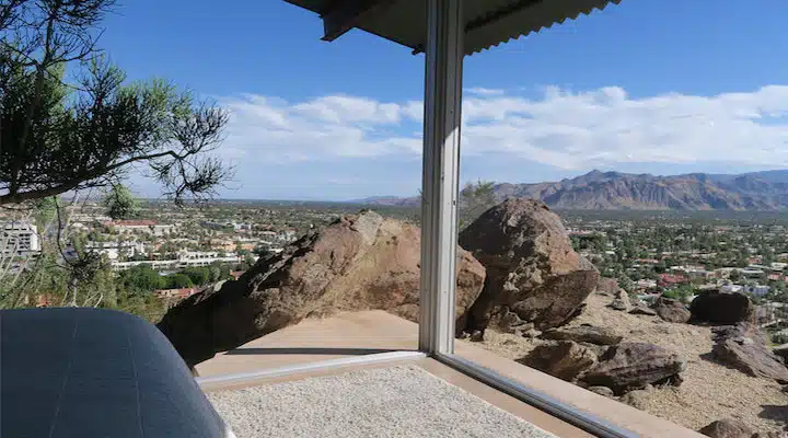 A view of a large rock