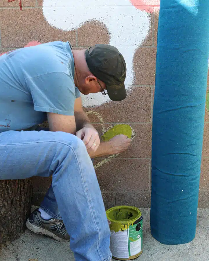 A man sitting on the ground