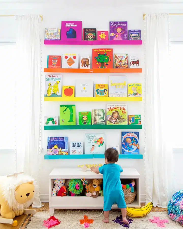 A bedroom with a stuffed animal