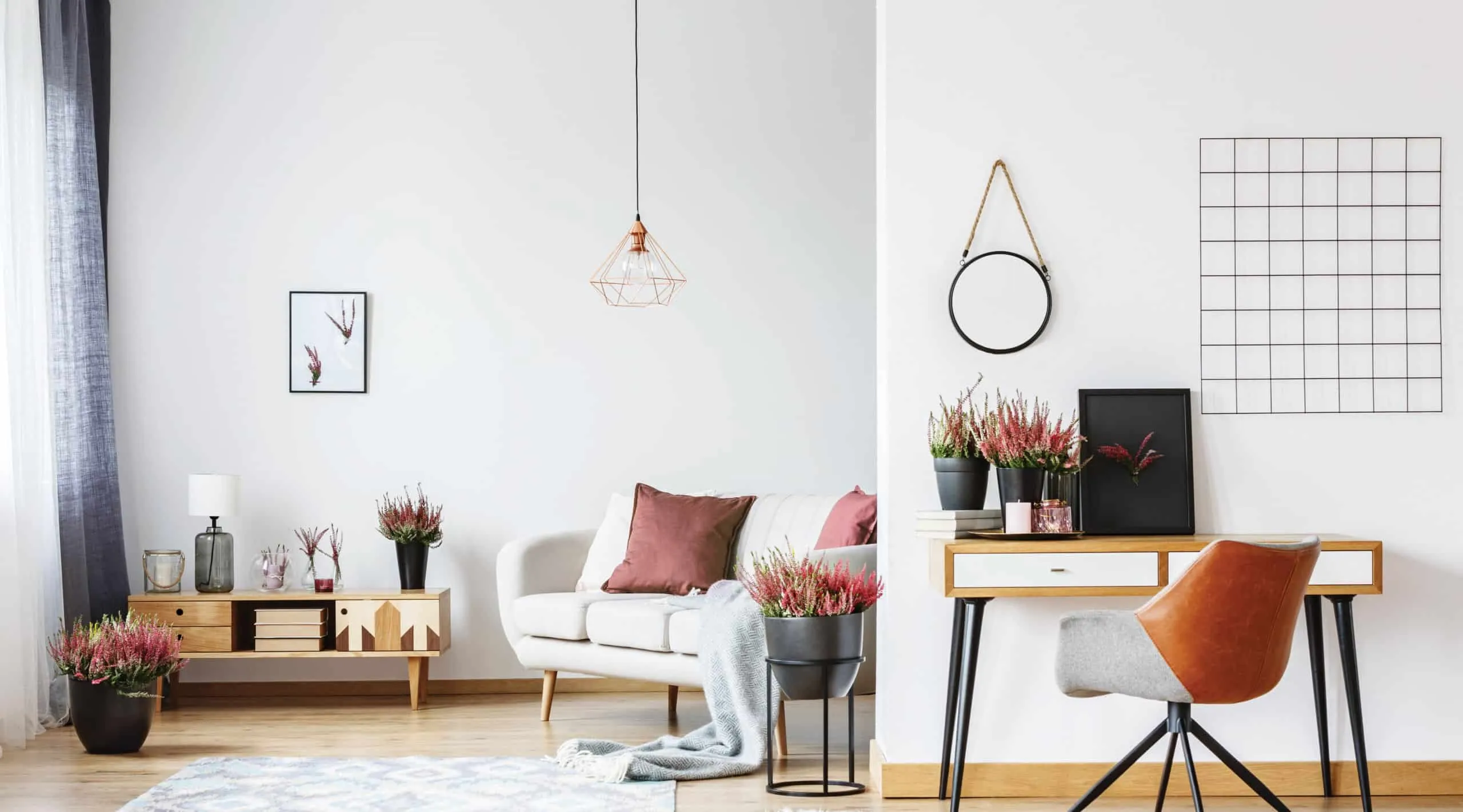 A living room filled with furniture and a fire place sitting in a chair