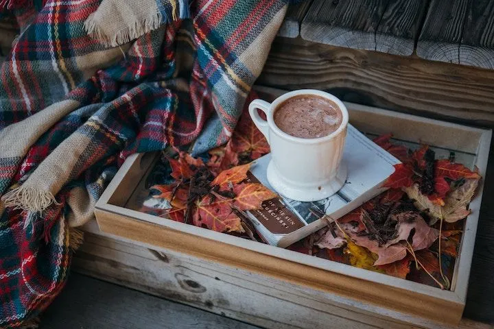 A cup of coffee on a table