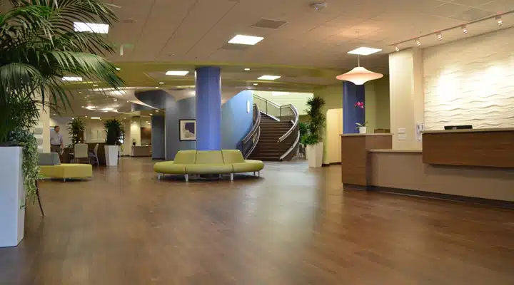 A living room filled with furniture on top of a hard wood floor