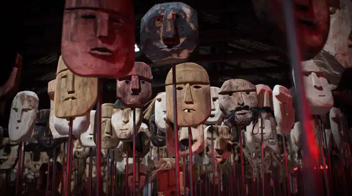A group of people in costumes
