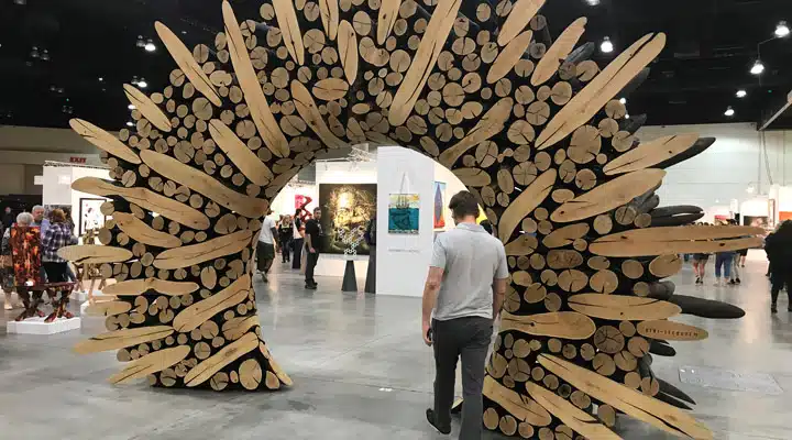 A group of people in a room