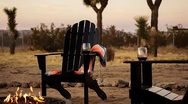 A person sitting on a bench