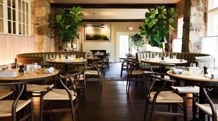 A dining room table