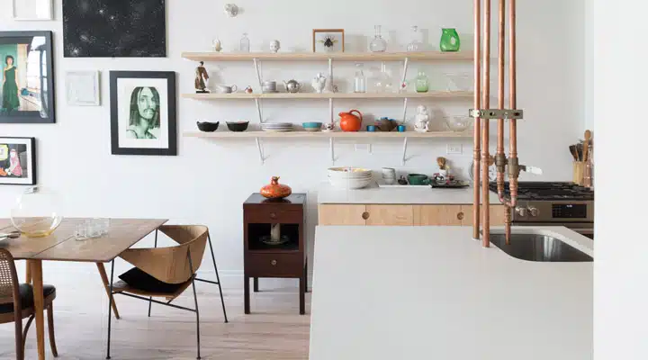 A dining room table