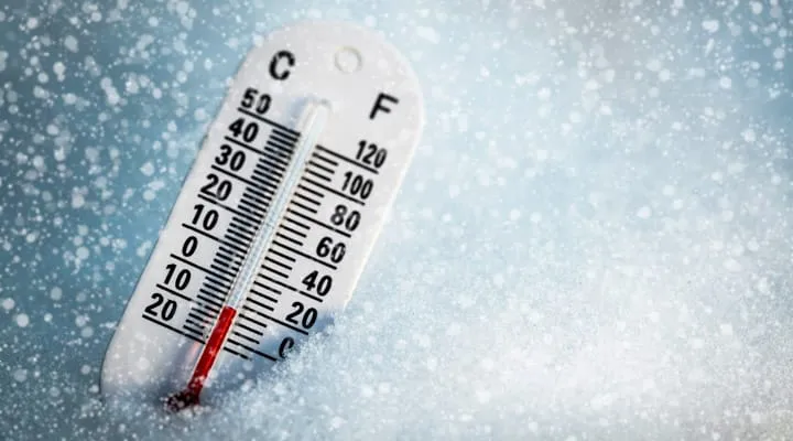 Termometer below freezing