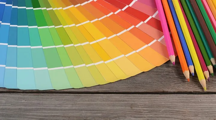A colorful umbrella