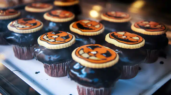 A close up of a cake