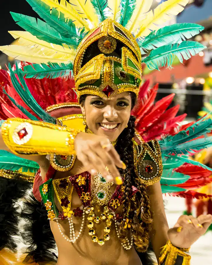 A person wearing a costume