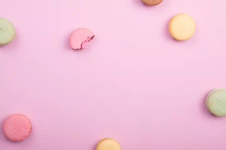 A close up of a pink ball