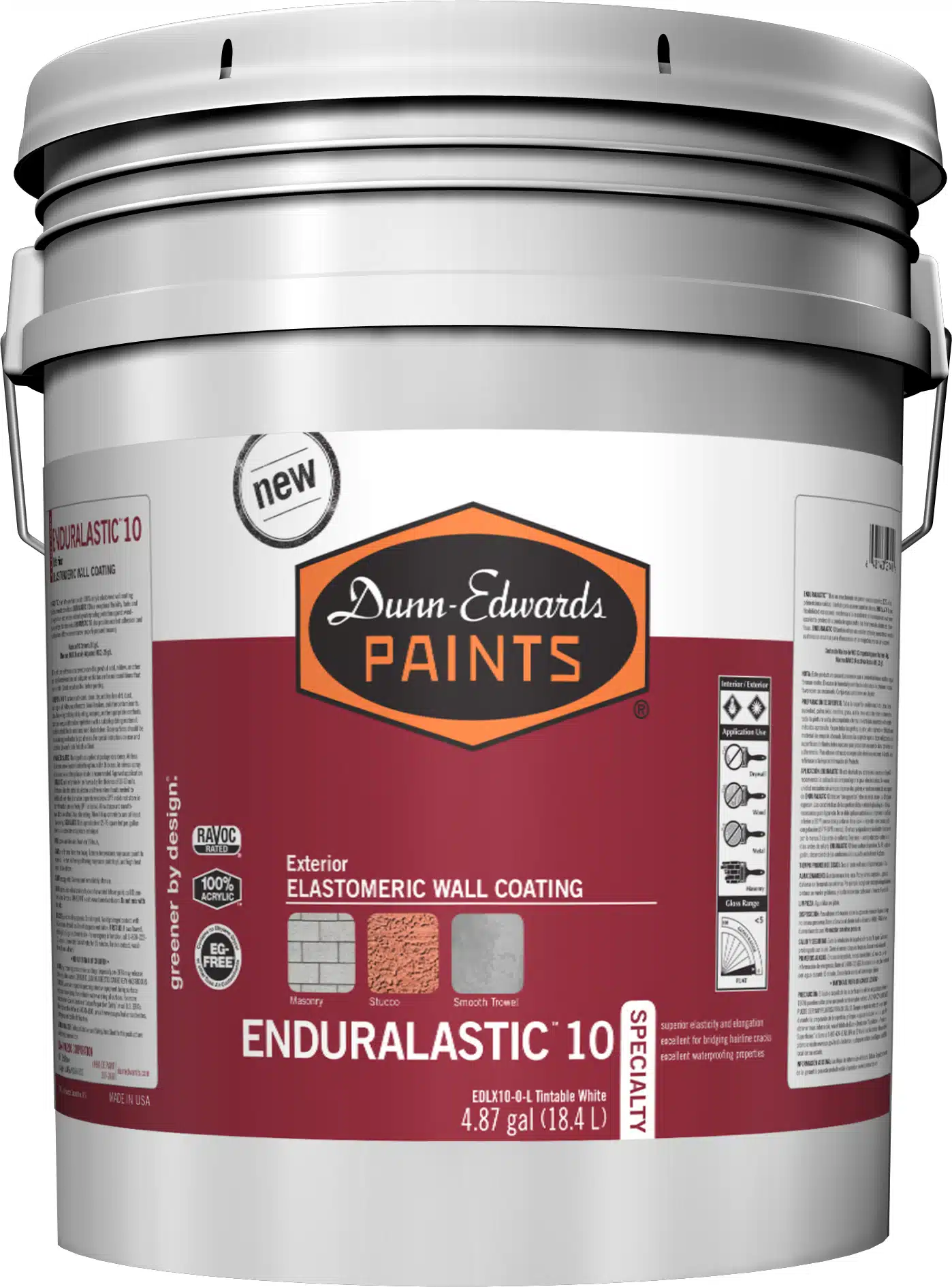 ENDURALASTIC 10 Revestimiento elastomérico exterior para paredes Lata