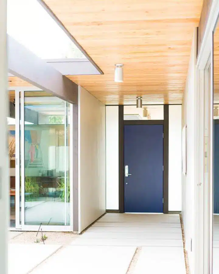 A door with a window