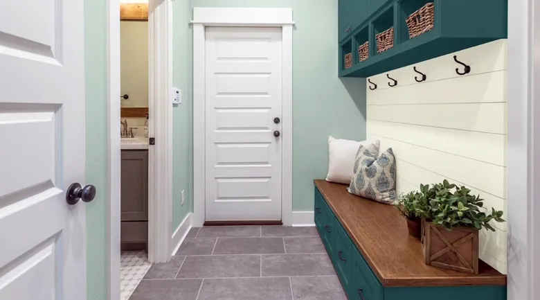 A kitchen with a sink and a window