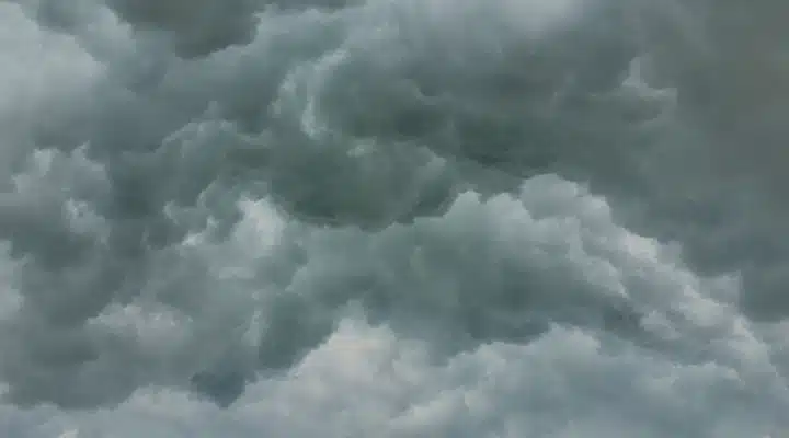 A group of clouds in the sky