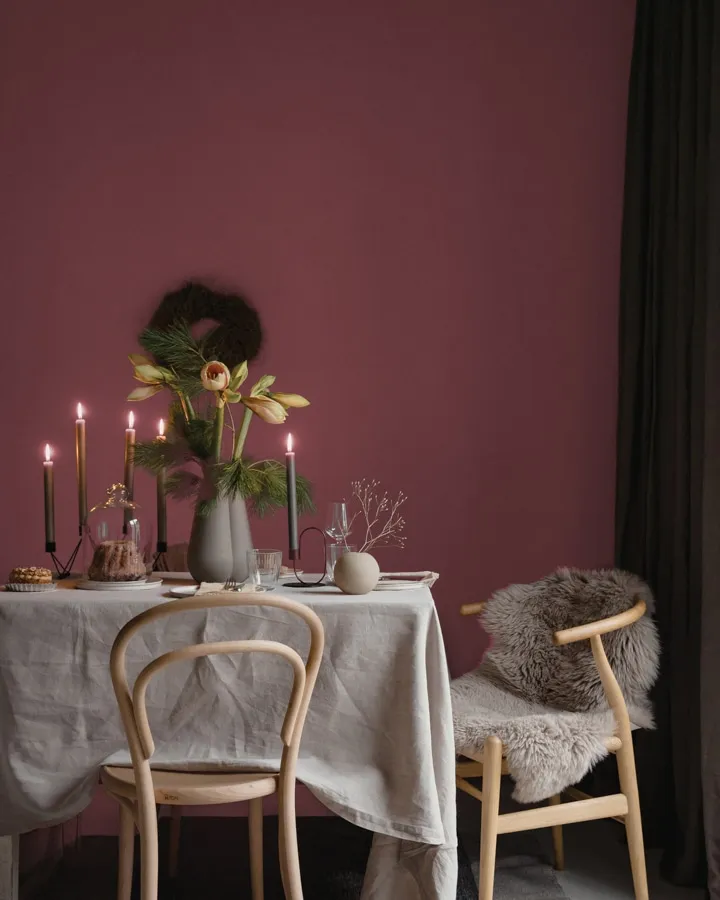 A vase sitting on a chair