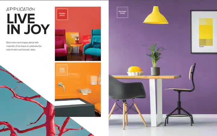 A room filled with furniture and a lamp