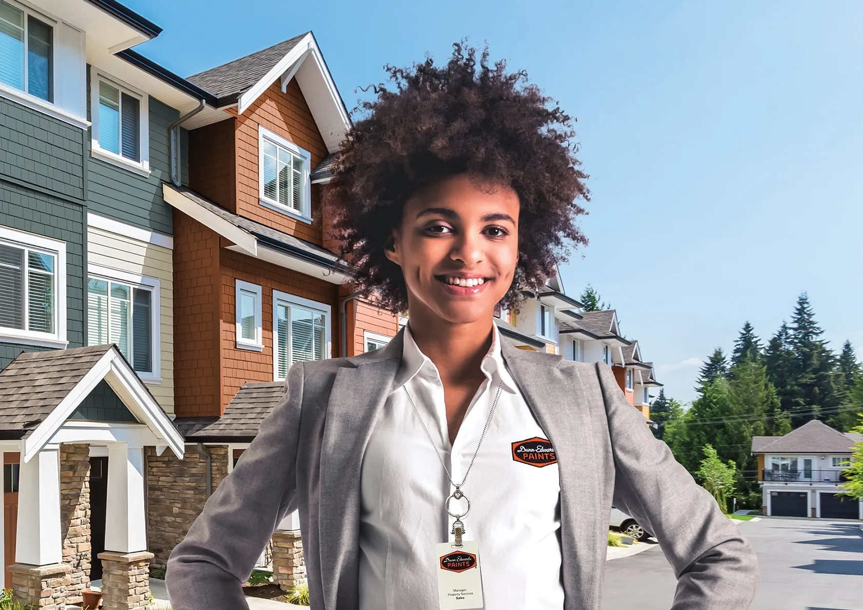 A man standing in front of a building