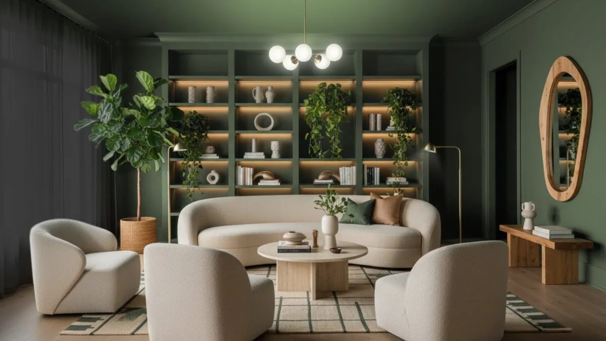 living room evening