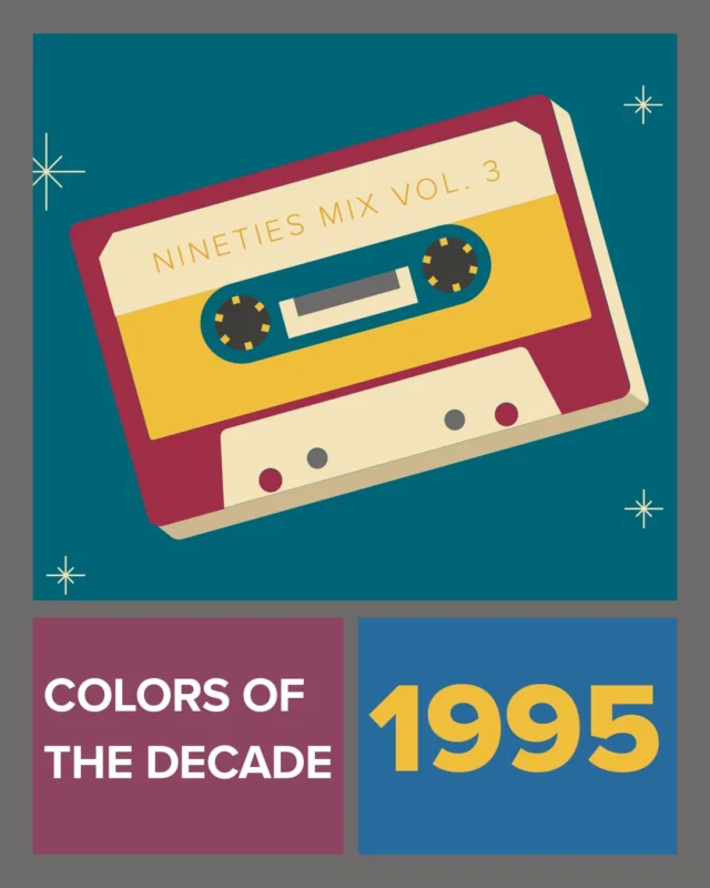 Step back into the 1990s—our next Colors of the Decades palette is here! 📼💾 As the ‘90s ushered in rapid change, urban revival and grunge culture, the mood of the decade took a more serious turn. Industrial design trends and city living brought dark neutrals and rich jewel tones to the forefront.

Our 1995-inspired color palette captures this energy: dramatic shades like Boat Anchor (DE6377) ground the palette, while vibrant hues like Sunflower (DE5391), Putnam Plum (DEA100) and Crimson Strawberry (DEA102) add bold personality. Calming cool tones like The Blues (DE5859) and Aquatic (DEA134) bring a sense of peace amidst the unknown.

Leave a comment telling us your fave ‘90s-inspired color and stay tuned to see which palette is next! Plus, explore The Colors of the Decades on DunnEdwards.com/Decades (link in bio).

#DunnEdwards #DunnEdwardsPaints #ColorsOfTheDecades #100YearAnniversary #ColorInspiration #ColorTrends