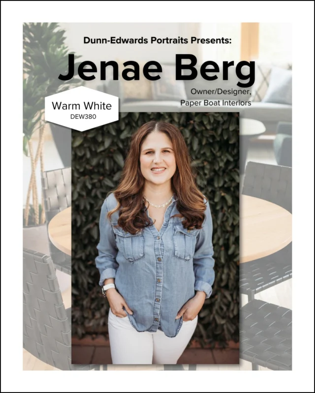 With an Interior Design degree from San Francisco State and nearly 20 years of experience in the industry, Jenae Berg (@paperboatinteriors) has grown from intern to founder of her own firm. Her journey has been packed with challenges, lessons on resilience, and a lot of designing along the way.

In our latest Specs+Spaces® blog post, Jenae opens up about career hurdles, her go-to paint color, and the critical skills every designer should master. Read the full story by clicking the link in our bio! 🔗

#dunnedwards #dunnedwardspaints #interiordesign #interiordesigner