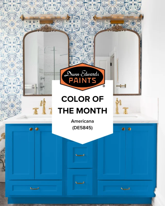 Ready to embrace our July Color of the Month? 🇺🇸 Americana (DE5845) is a saturated cobalt blue paint color that's perfect for infusing a bold vibe into your home. Use it on it's own or try pairing it with Presidio Peach (DET435) & Morning Mist (DEW388) for a paint color palette that feels unexpected and vibrant.

✨ Shop Americana (DE5845) via our website or your local Dunn-Edwards store ✨

#dunnedwards #dunnedwardspaints #ColorOfTheMonth #PaintPerfection #HomeDecor #InteriorDesign #paintcolorinspiration #paintcolors