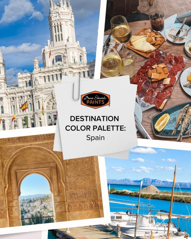 Take a trip to Spain with our vibrant color palettes! 💃🇪🇸 From sun-drenched terracottas and rich reds to ocean blues and warm neutrals, each palette captures the passion, charm and timeless beauty of Spanish culture.

Ready to add a touch of España to your space? Swipe through and tell us which palette is your favorite!

#dunnedwards #dunnedwardspaints #colorpalette #colorinspiration #spain