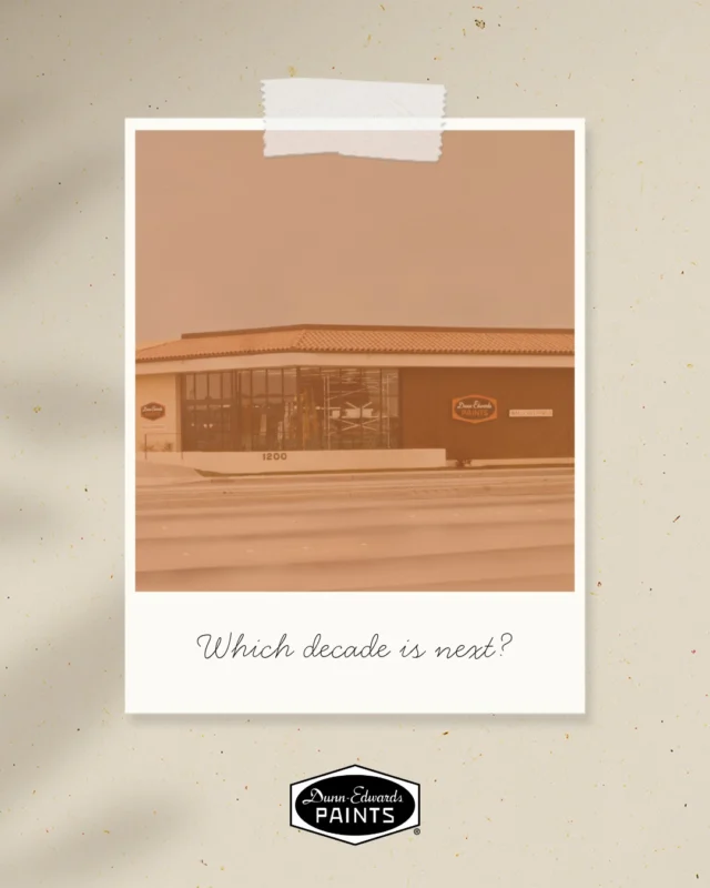 Which decade is next? 👀 Our Colors of the Decades series continues as we celebrate each era's color, design and innovation for our 100 year anniversary! We only have 1 decade left—which decade do you think is coming next? Leave a comment with your guess and stay tuned for more!

And ICYMI explore The Colors of the Decades on DunnEdwards.com/Decades (link in bio).

#DunnEdwards #DunnEdwardsPaints #ColorsOfTheDecades #100YearAnniversary #ColorInspiration #ColorTrends