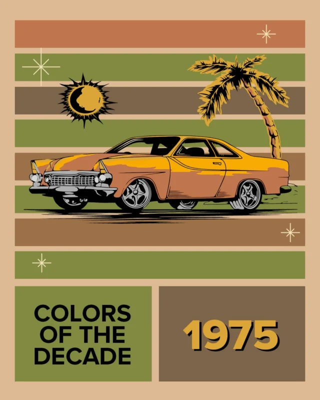 Step into the 1970s with our last Colors of the Decades palette and relive a decade defined by individuality, self-expression and earthy warmth. 🌼✌️ Our 1975-inspired color palette reflects a time when we were embracing eclectic interiors, exotic inspiration and return to nature.

Warm, earthy hues like Old Boot (DE6133), Aged Whisky (DET686) and Friar Tuck (DEC714) bring coziness and calm to spaces, while vibrant shades like Sea Turtle (DEA170), Sunny Disposition (DET481) and Monarch Migration (DET466) channel the inner optimism, freedom and spirit of self-discovery that defined this iconic decade.

As a company, we continued to innovate in eco-efficiency and discontinued the use of mercury biocides in latex paints, 11 years ahead of the partial ban by the EPA.

Leave a comment telling us your fave 1970s-inspired color and explore all of The Colors of the Decades on DunnEdwards.com/Decades (link in bio).

#DunnEdwards #DunnEdwardsPaints #ColorsOfTheDecades #100YearAnniversary #ColorInspiration #ColorTrends