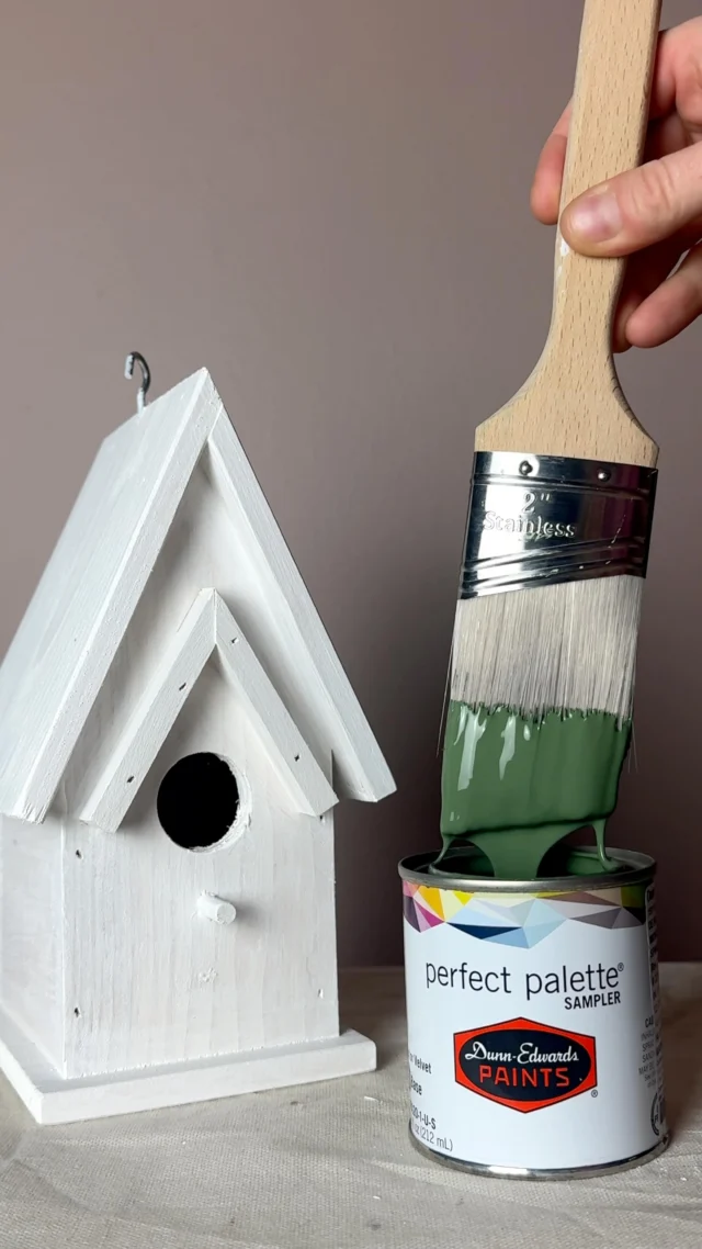 Come DIY with us! 🌿 Our 2026 Color of the Year, Midnight Garden (DE5657), is the perfect deep, muted green for an easy, nature-inspired DIY project. This earthy hue embodies the beauty of the natural world around us. From a lush moonlit garden to the whisper of nature’s quiet elegance, Midnight Garden (DE5657) evokes thoughts of wellness, eco-conscious living and timeless design.

Explore the Dunn-Edwards 2026 Color of the Year Midnight Garden (DE5657) on DunnEdwards.com or tap the link in our bio!

#DunnEdwards #ColorOfTheYear #DECOTY26 #greenpaintcolor #birdhouse